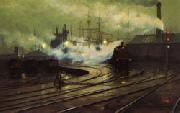 Lionel Walden The Docks at Cardiff china oil painting reproduction